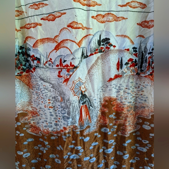 '70s novelty print button up - Picture 3 of 3